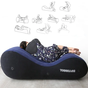 

Inflatable Sofa Lazy Chair Sex Bed Mattress Love Position Cushion Adult Furniture Air Blow Body Support Pads Sex Toy For Couples
