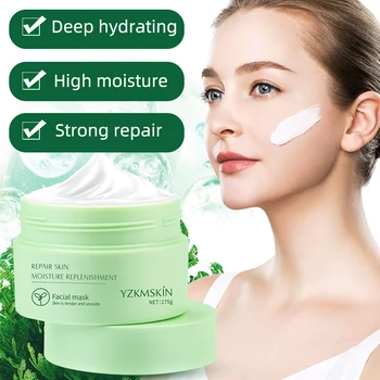 

Placenta Resurrection Grass Face Mask Anti-Aging Moisturizing Nutrition Deep Hydration Nicotinamide Sleep Mask Facial Skin Care