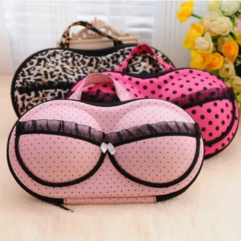 

New Convenient Clear Invisible Bra Storage Box Underwear Package Lingerie Organizer Case Cute No Mark Bra Bag pf9184