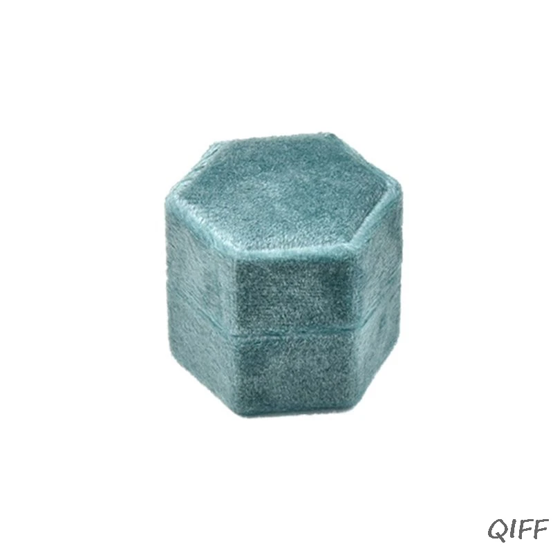 Boîte à Bagues En Velours Gris : Présentoir Rond Pour Bagues De