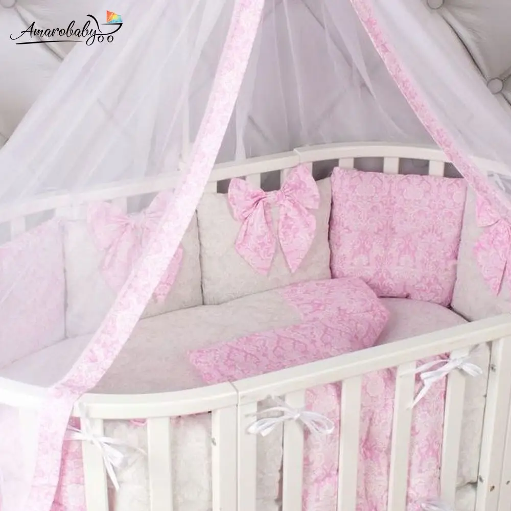 Комплект Premium в кроватку 18 предметов(6+12 бортиков) AmaroBaby Статус, бязь