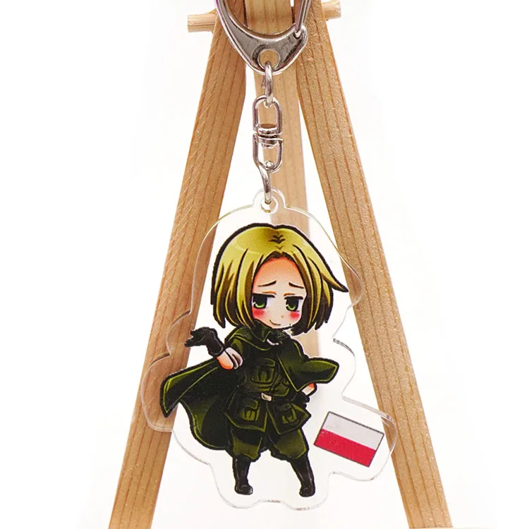 Аниме оси силы Hetalia APH брелок для ключей акриловый кулон подарок - Цвет: Слоновая кость