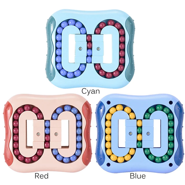 Rotating Bean Intelligence Fingertip Cube Children's Finger Gyro Antistress Cube Educational Disk Toy 5