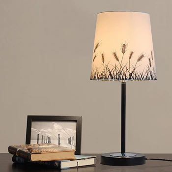 

Modern European fashion bedroom bedside lamp lamp black and white decorative light adjustable warm LED