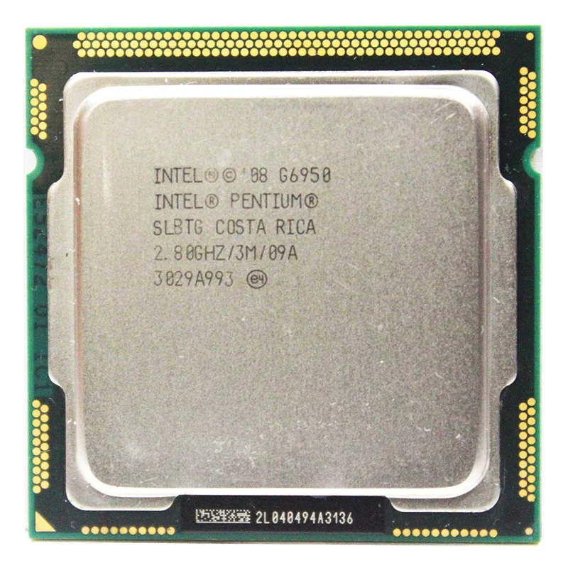 Оригинальный двухъядерный процессор Intel Pentium G6950 2 8 ГГц 3 Мб кэш-памяти LGA1156 73 Вт