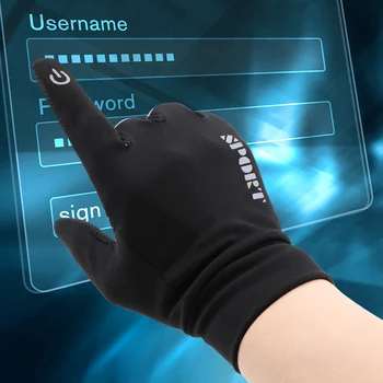 

YOSOLO Full Finger Fleece Bike Gloves Touch Screen Non-slip Protective Gear for Outdoor Sports Breathable Warm Motorcycle Gloves