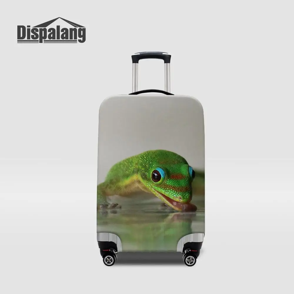 Luggage Cover14 Защитные чехлы для багажа с изображением ящерицы, утолщенные эластичные водонепроницаемые аксессуары для багажа, дорожные чемоданы, Защитные Чехлы - Цвет: Luggage Cover14