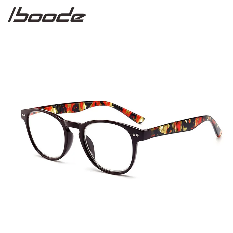

IBOODE Floral Round Reading Glasses Women Men Presbyopic Eyeglasses Female Male Hyperopia Eyewear Optics Magnifying Spectacles