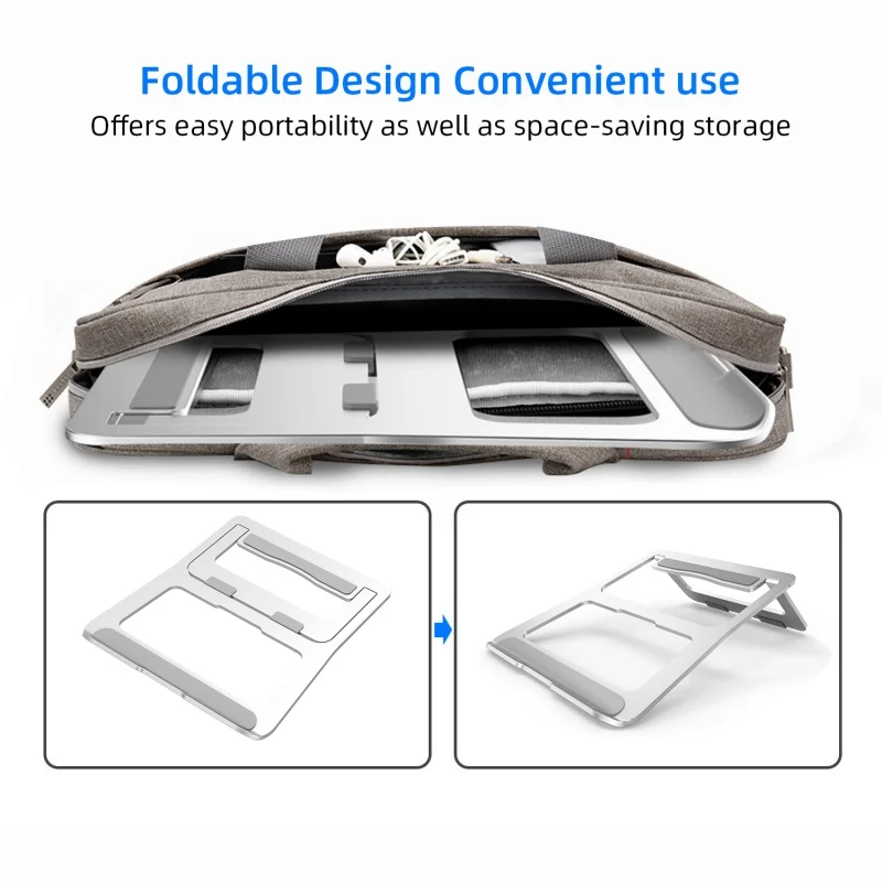  Portable Laptop Stand Foldable Notebook Holder Aluminum Alloy Computer Cooling Bracket For Macbook 