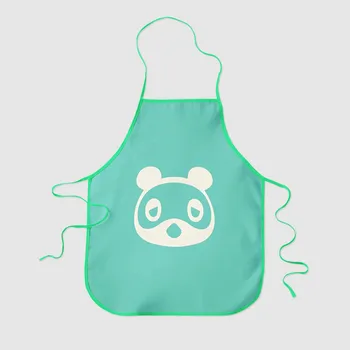 

Global Hot Game Switch Animal Crossing Cartoon Pattern Half-length Apron Waterproof Anti-Fouling Apron