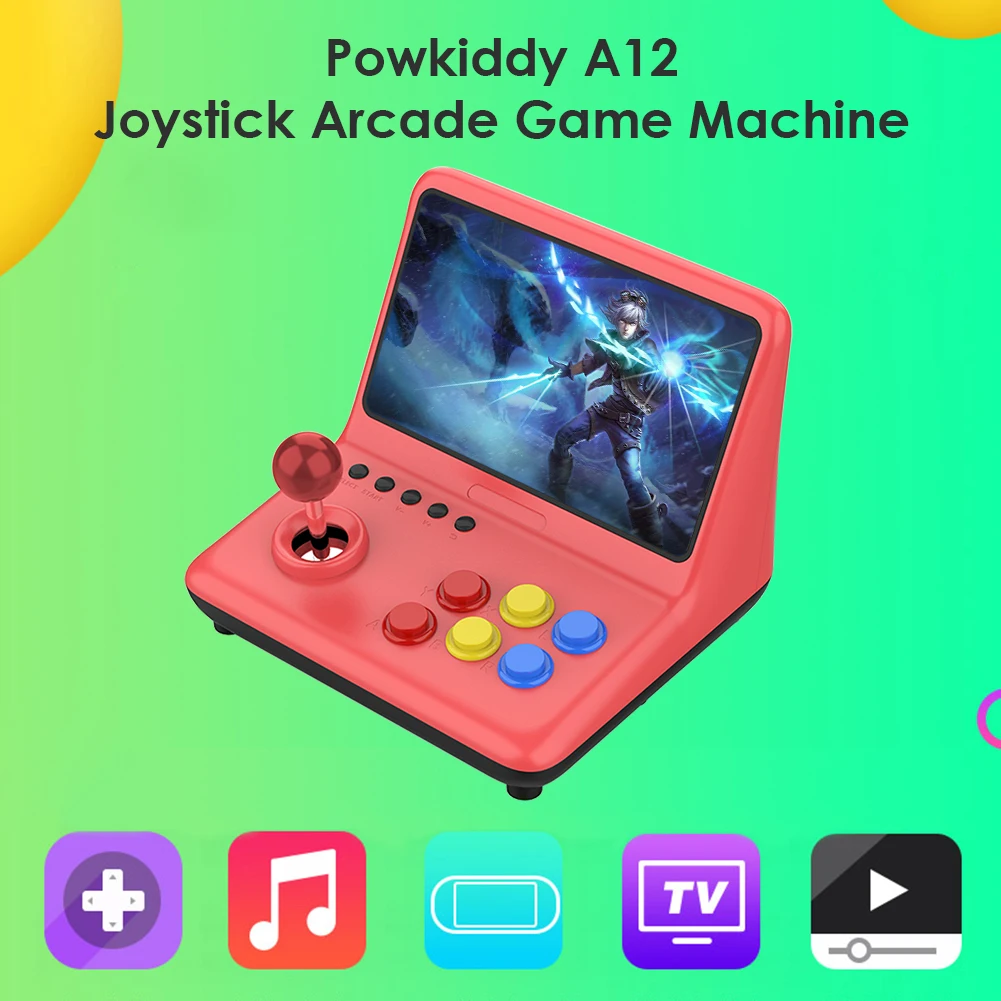 Joystick Console Gaming Arcade 32GB 2000 Games 9 inch Video Gamepad Dustproof Portable Carrying Decor for POWKIDDY A12 | Электроника