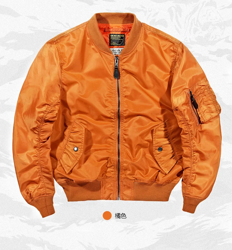 Big Size American Pilot Jacket Men Military Mens Bomber Jackets Chaqueta Hombre Casual Mens Jackets and Coats Solid 4xl HH30JK