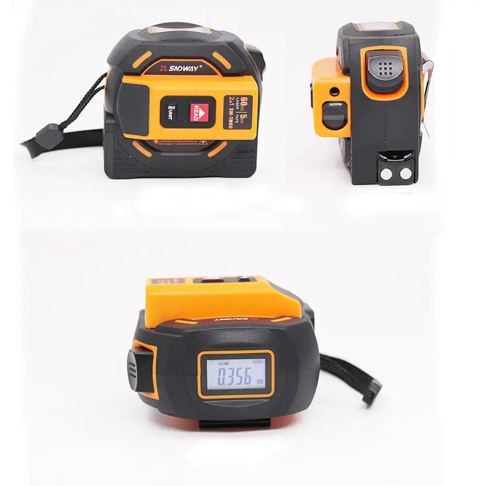 40m/60m Laser Distance Meter Rangefinder Distance Measure Tape Laser Meter Self-Locking Hand Tester Tool Device Range Finder 40m/60m Laser Distance Meter Rangefinder Distance Measure Tape Laser Meter Self-Locking Hand Tester Tool Device Range Finder