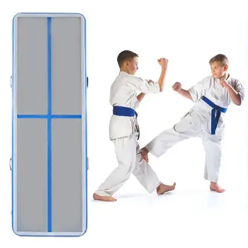 

Inflatable Gym Mat Air Floor Tumbling Track Gymnastics Cheerleading Mat Trick Pad For Taekwondo Somersault With Electric Pump