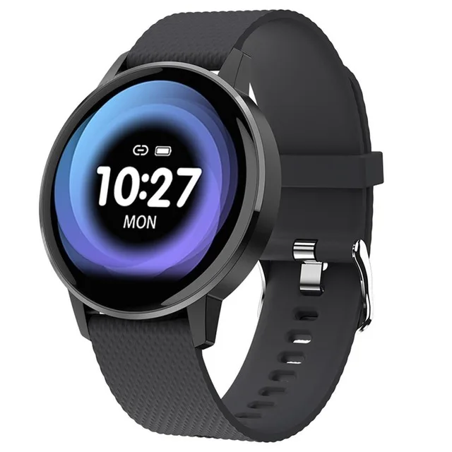 Умные часы T4, монитор сердечного ритма, водонепроницаемые, Bluetooth, закаленное стекло, фитнес-трекер, грудь, пульсометр, браслет для спорта - Цвет: Серый