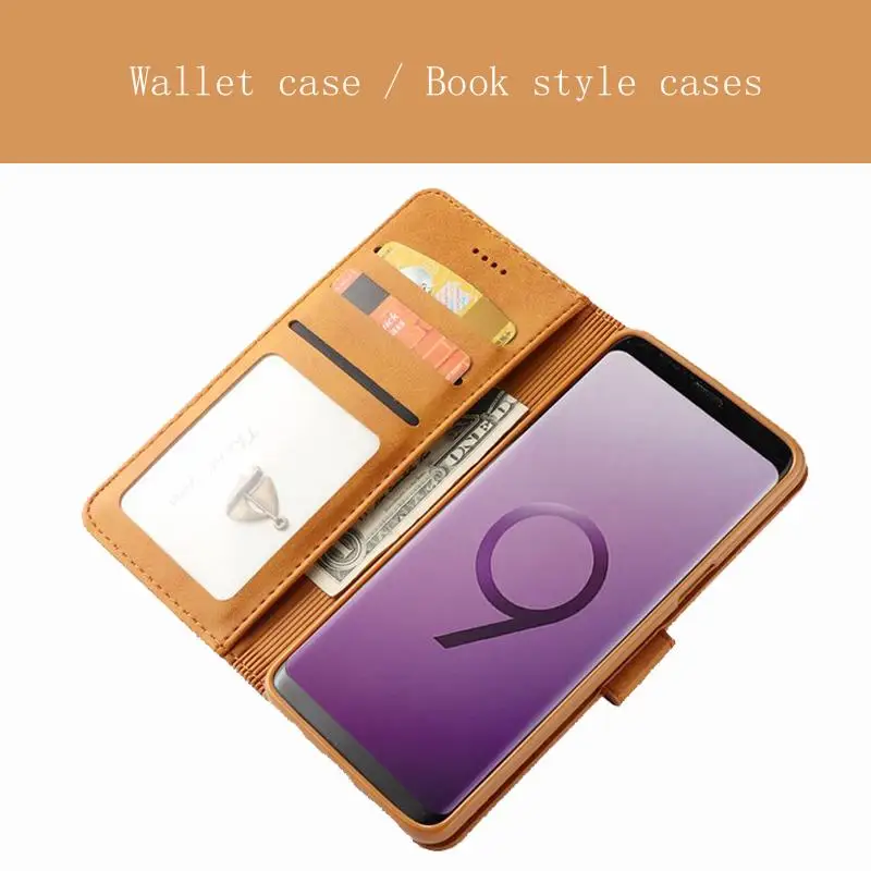 For samsung galaxy S9 S9Plus Luxury PU Wallet Leather phone cover For samsung galaxy S9 Plus TPU All inclusive phone case phone case leather phone case leather wallet case leather case