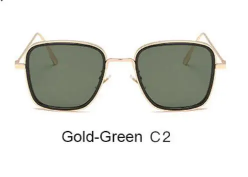 gold-green Роскошные солнцезащитные очки Мужские Винтажные дизайнерские брендовые поляризованные солнцезащитные очки Классические Брендовые очки для вождения для мужчин/женщин - Цвет линз: gold-green