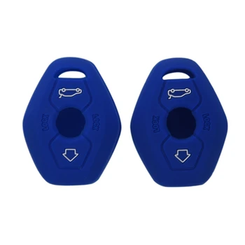 

Keyless 2 New Silicone Cover Protective Case for Remote Keys Blue (2 Pack)