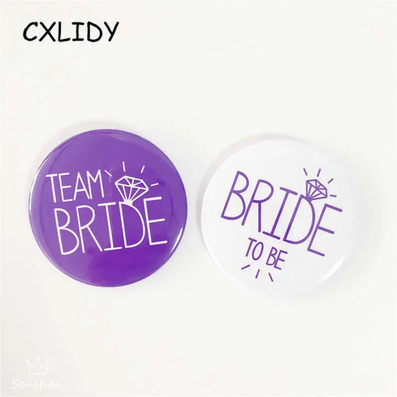 Team Bride Badge Purple