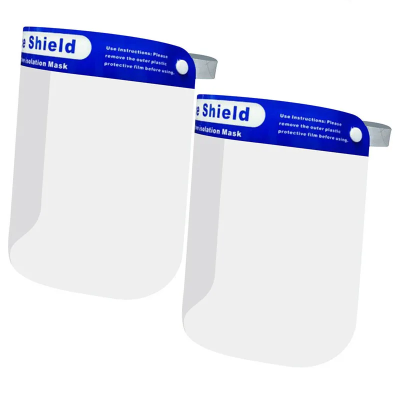 

50PCS Disposable Safety Face Shields with Elastic Band and Comfort Sponge, Full Face Mask Transparent Single Use Mask