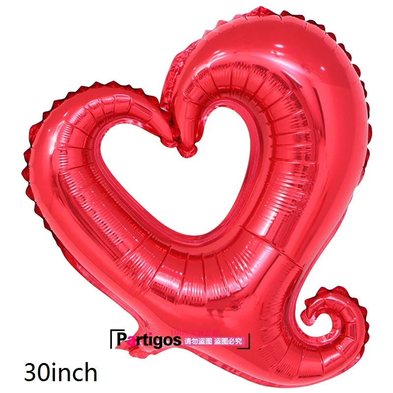 1pc 30inch red Высокое качество 40 дюймов красные воздушные шары из фольги с надписью «любовь» юбилей Свадьба День святого Валентина для женщин девочек День рождения украшения - Цвет: 1pc 30inch red