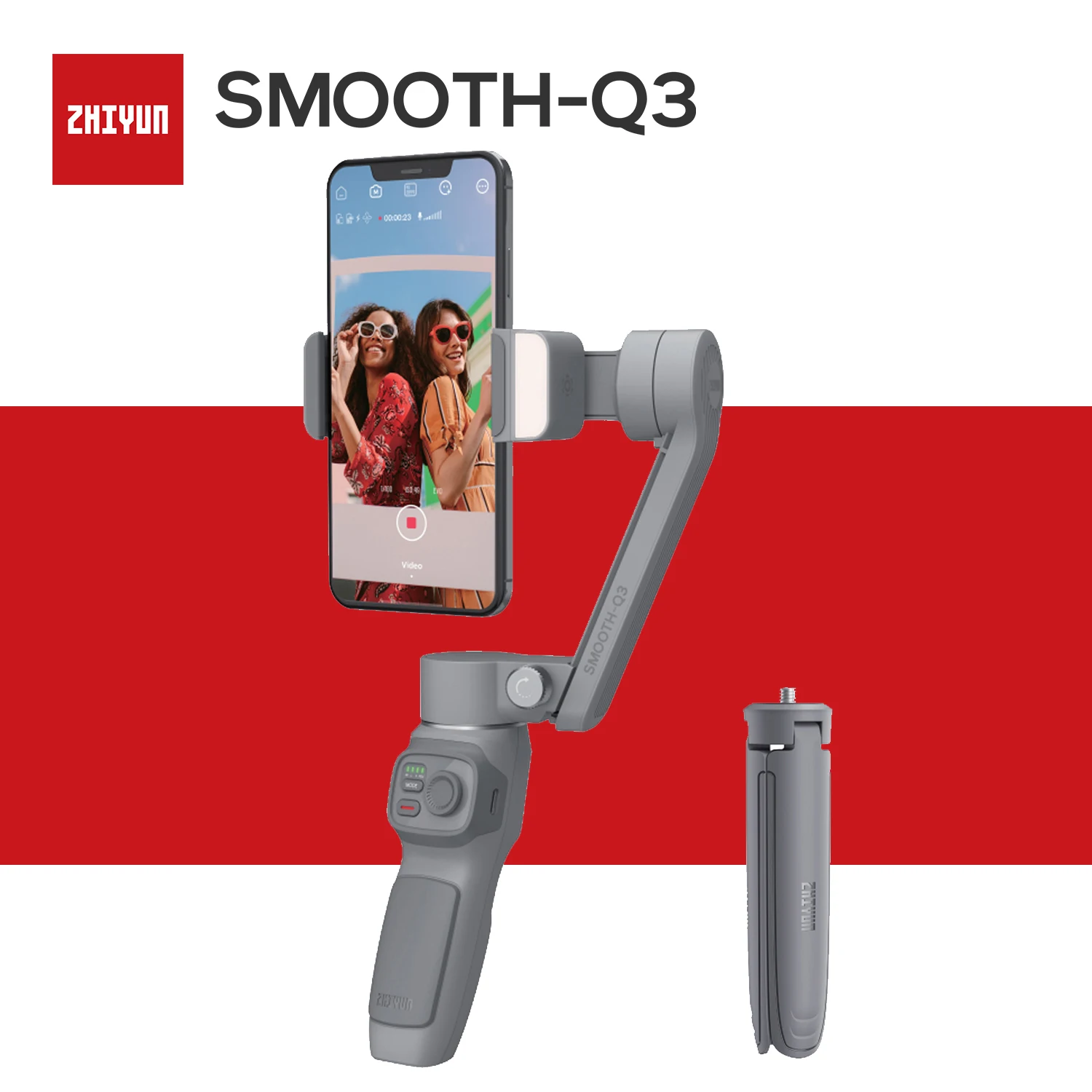 ZHIYUN Smooth Q3Phone gimbal foldable handheld stabilizer for smartphone  with fast delivery free shipping- AliExpress