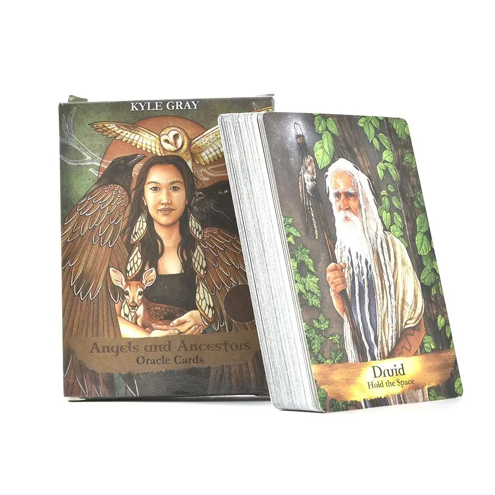 

55 Sheets Angels And Ancestors Oracle Cards Board Game Tarot Card For Party Games Playing Cards Entertainment Divination