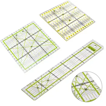 

Sew Patchwork Ruler Tailor Tools DIY Fabric Cloth Patchwork Ruler DIY Manual Grid Cutting Sewing Machine Accessories