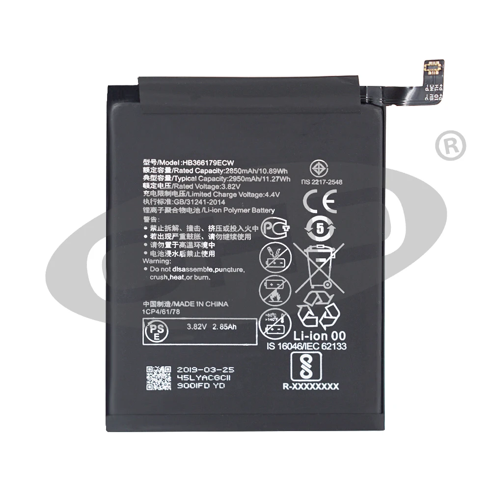 OHD Original High Capacity Battery HB366179ECW For Huawei Nova 2 CAZ-TL00 CAZ-AL10 Nova2 2950mAh +Tools | Мобильные телефоны и