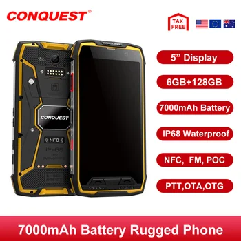 

Rugged SmartPhone 7000mAh 6GB 128GB Waterproof NFC Smartphones IP68 celular Cheap Cell phone Cellphones Mobile Phones Unlocked