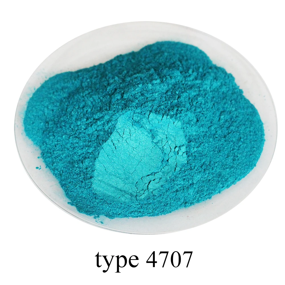 

Pigment Mica Powder Pigment Acrylic Paint Pearl Powder Electroplating for Craft Art Cars Soap Colorant 50g Type 4707 Blue Green