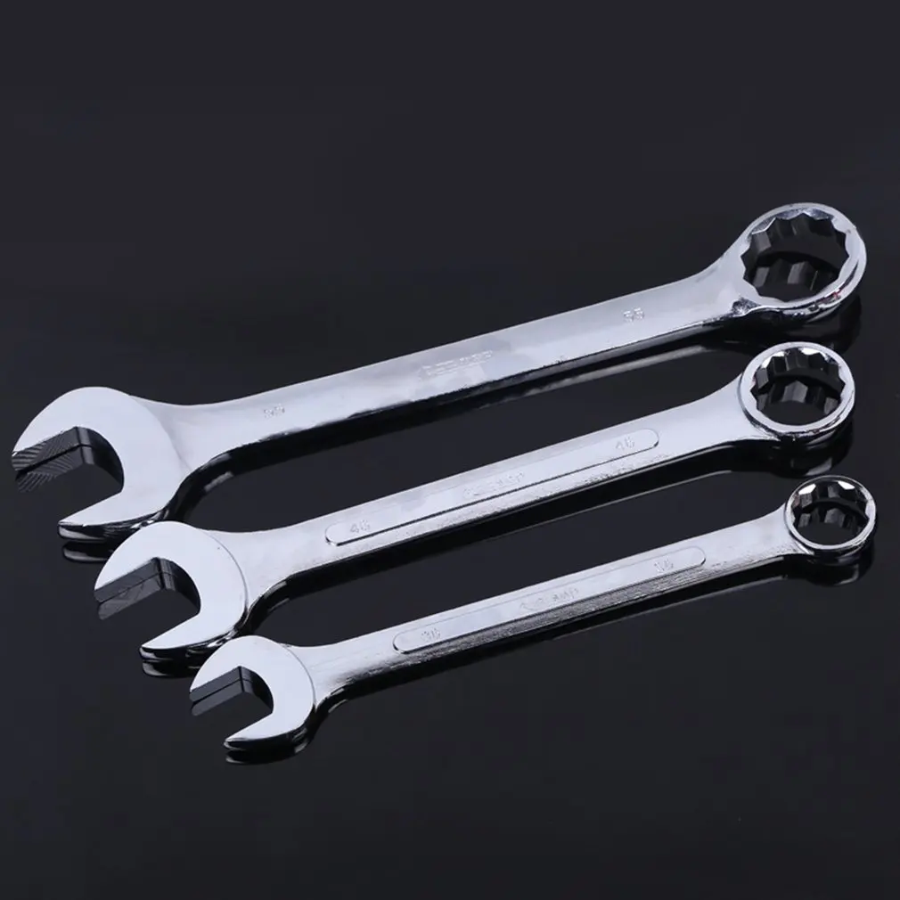 Mirror Polished Ratchet Combination Wrench Spanner Gear Ring Repair Hand Tools CRV Material 6 7 8 9 10 11 12 13 14 15 16 mm