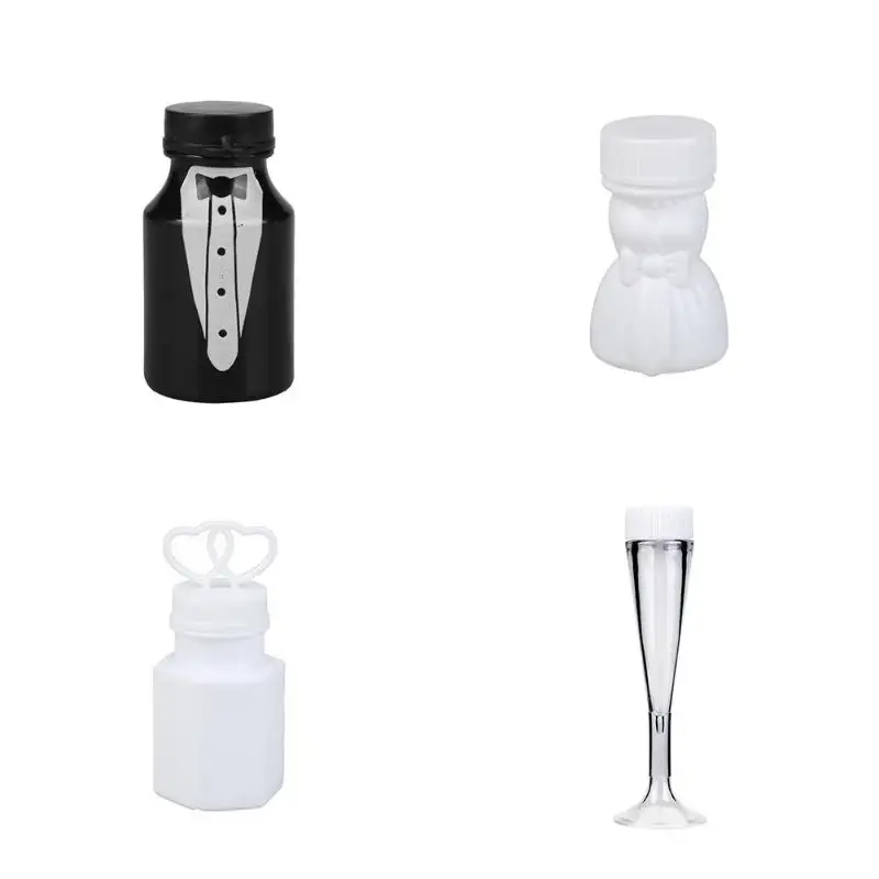 

1PC Shower Bubbles Maker Empty Bubble Soap Bottles Wedding Birthday Decoration Party Favors Kids Toy Bubble Soap Bottles