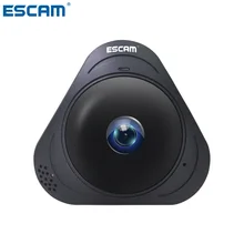 ESCAM Q8 HD 960P 1.3MP 360 градусов панорамный монитор рыбий глаз wifi инфракрасная камера VR камера с двухсторонним аудио/детектор движения