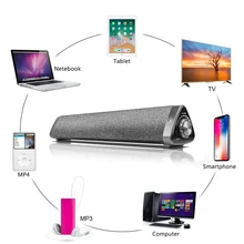 Беспроводной Bluetooth динамик мощные портативные колонки звуковая панель с беспроводным сабвуфером дистанционное управление для ТВ латоп ПК динамик