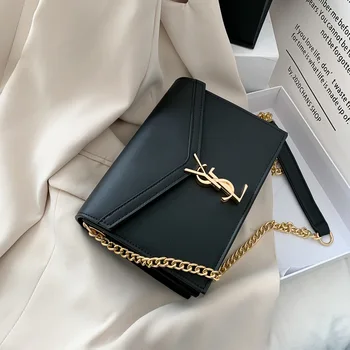 

Shoulder Bags 2020 New Luxury Handbags for Women Evening Clutch Bag PU Leather Chain Messenger Bag Purse Solid Color