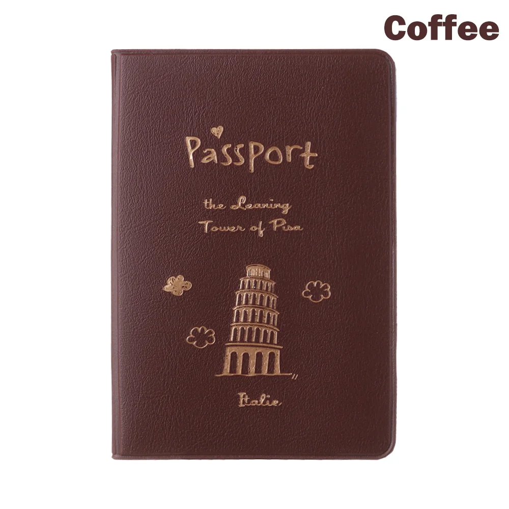 coffee Новые модные милые Водонепроницаемый Обложка на паспорт Дамские туфли из pu искусственной кожи с отделением для паспорта Чехлы Портативный путешествия билеты паспорт пакет - Цвет: coffee