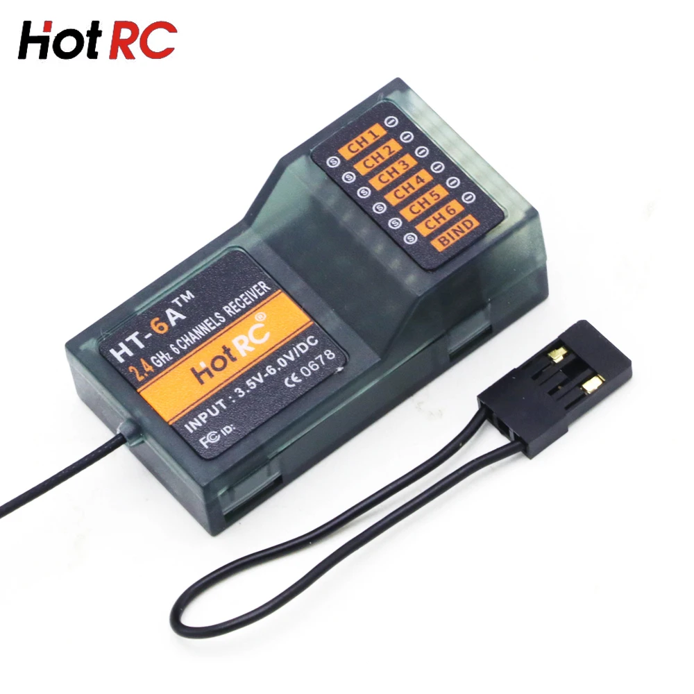 Hotrc HT 6A 2 4G 6CH RC передатчик FHSS и приемник для FPV дрона/радиоуправляемого