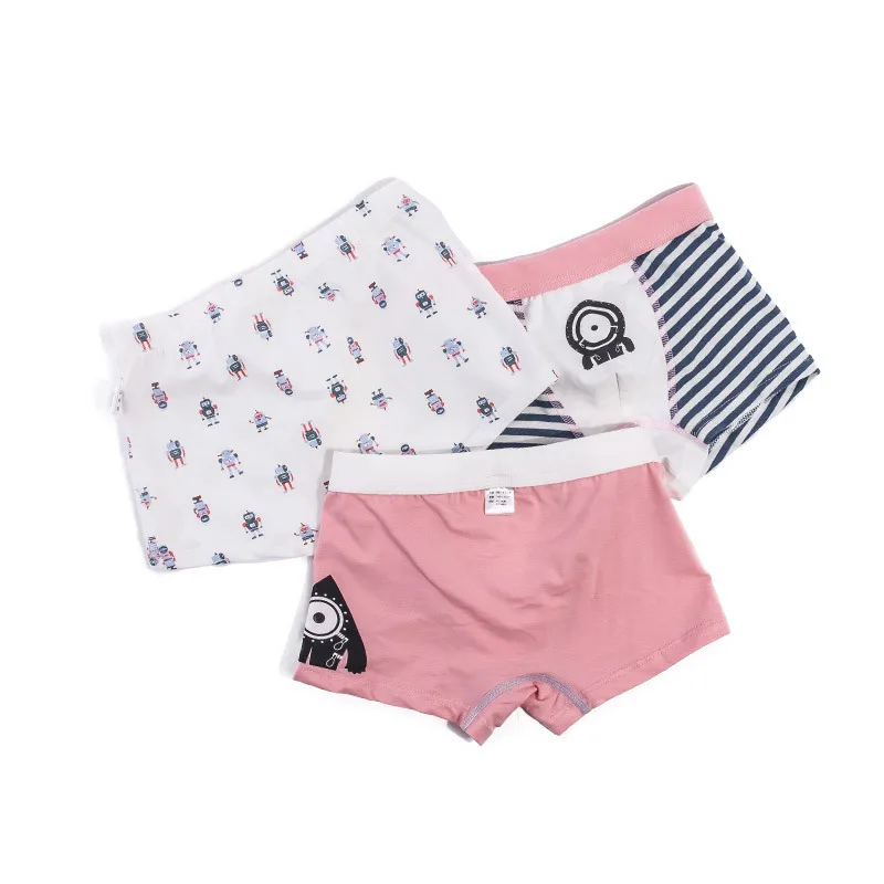 Нижнее белье для мальчиков Детские хлопковые трусы-боксеры с принтом Cartooon