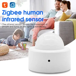 Mini capteur de mouvement PIR Tuya ZigBee, 1/5 pièces, automatisation, détecteur infrarouge de corps humain, sécurité sans fil avec Hub passerelle Smart Life 
