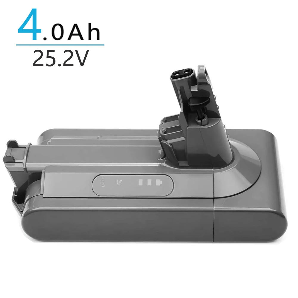 Batteria 25.2V 4000Mah Per Dyson Cyclone V10 Absolute Sv12 V10 Fluffy V10 Motor Head V10 Caricabatterie