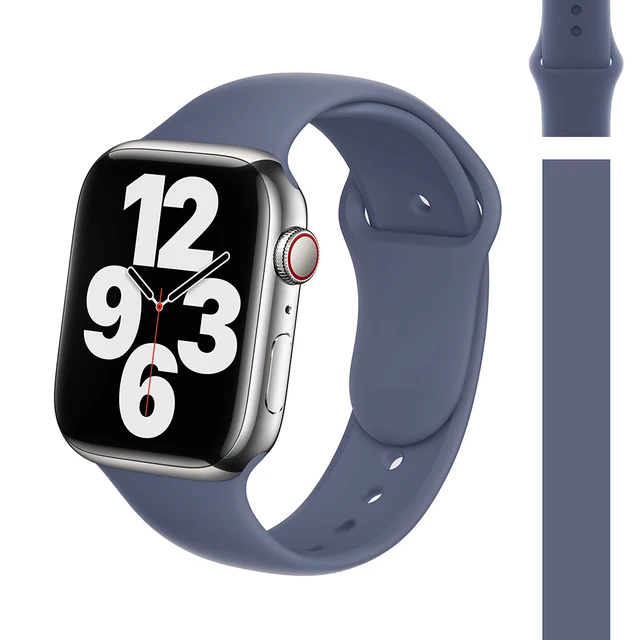 Silicone Strap Watch Compatible Apple Watch Band 45mm 44mm 41mm for bracelet iWatch 40mm 38mm correa apple watch series 7 6 5 SE 47