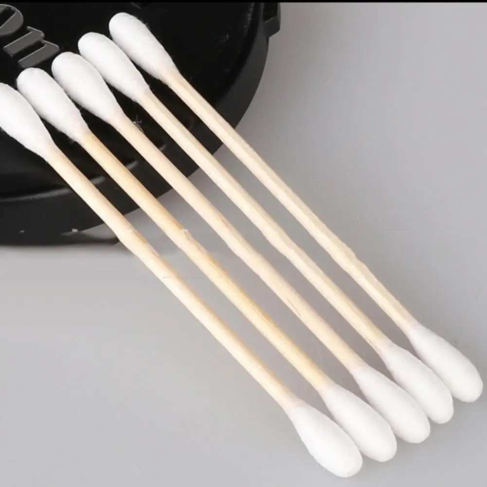 

500Pcs Disposable Double Heads Cotton Swabs Ear Cleaning Sticks Makeup Tools household garbage bag, vest-type color storage bag