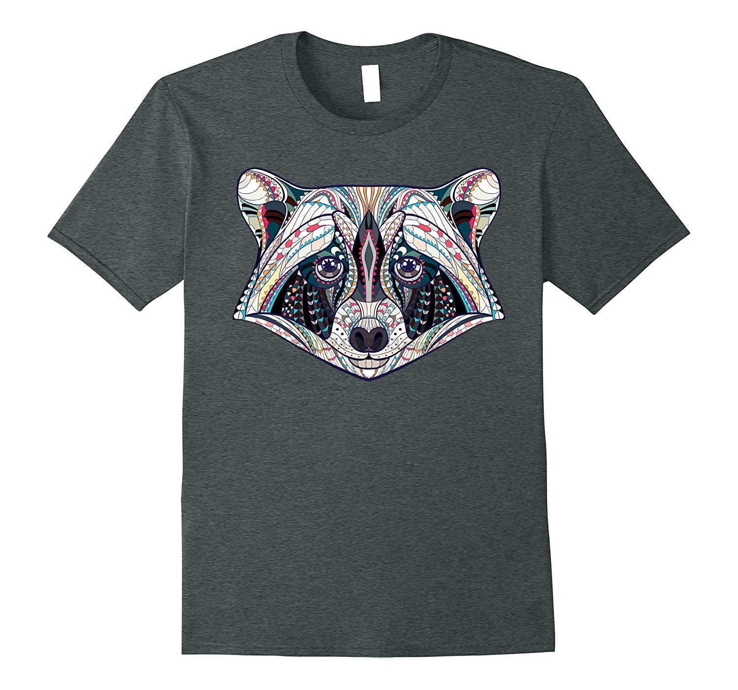 Cute Unique Modern Trendy Raccoon T-Shirt Gift CUAI Classic Cotton Men Round Collar Short Sleeve Top Tee |