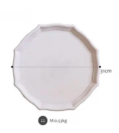 smoke pink Tobs поднос для сушеных фруктов Morandi цвет ручной работы десерт поднос торт украшение стола Макияж ювелирные изделия кольцо поднос - Цвет: smoke pink
