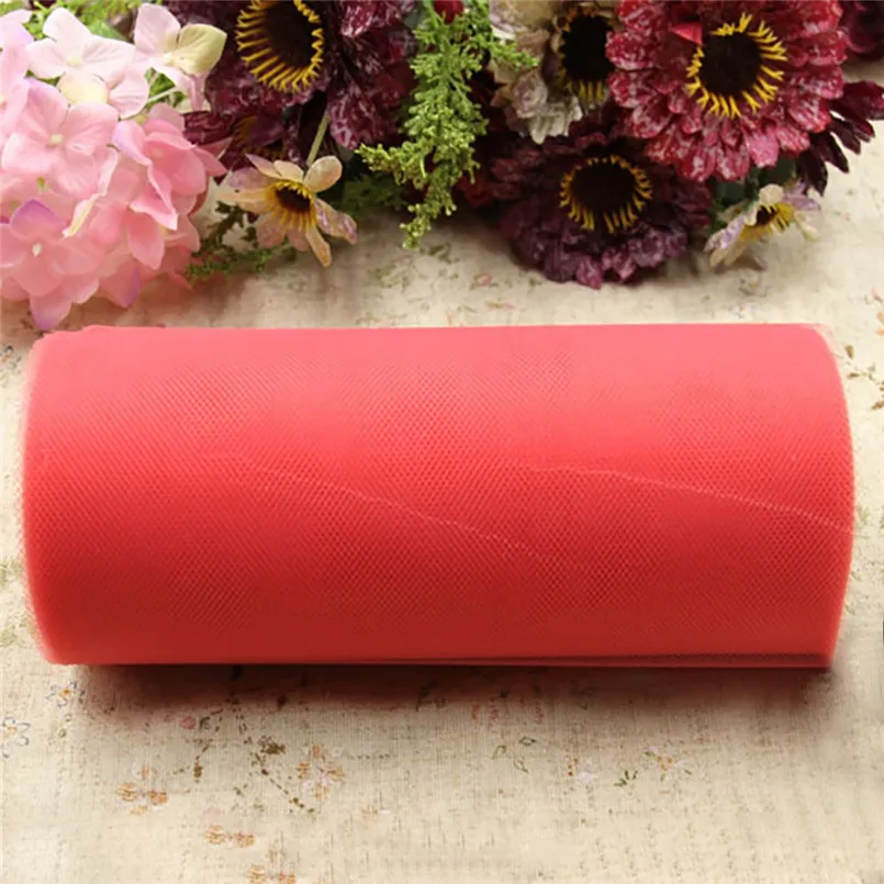 Arranged tablecloth tulle dress up wedding car tulle new multi-color table skirt tutu tulle tablecloth wedding dressing 30S16 (8)