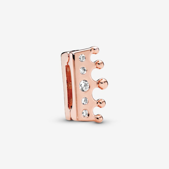 Sterling Silver Charms Beads Original Reflections Clip Heart Clover Crown Charm Fit Pandora Bracelets Diy Jewelry For Women