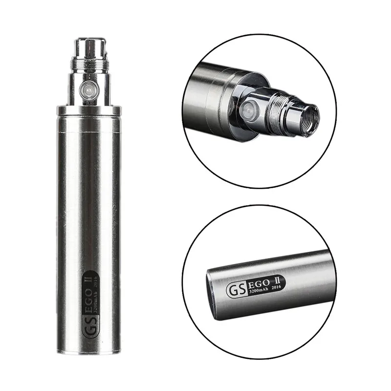 GreenSound GS EGO III 3200 мАч батарея Vape ручка для электронных сигарет обновленная батарея EGO 510 CE4 MT3 атомайзер электронная сигарета батарея Vape мод