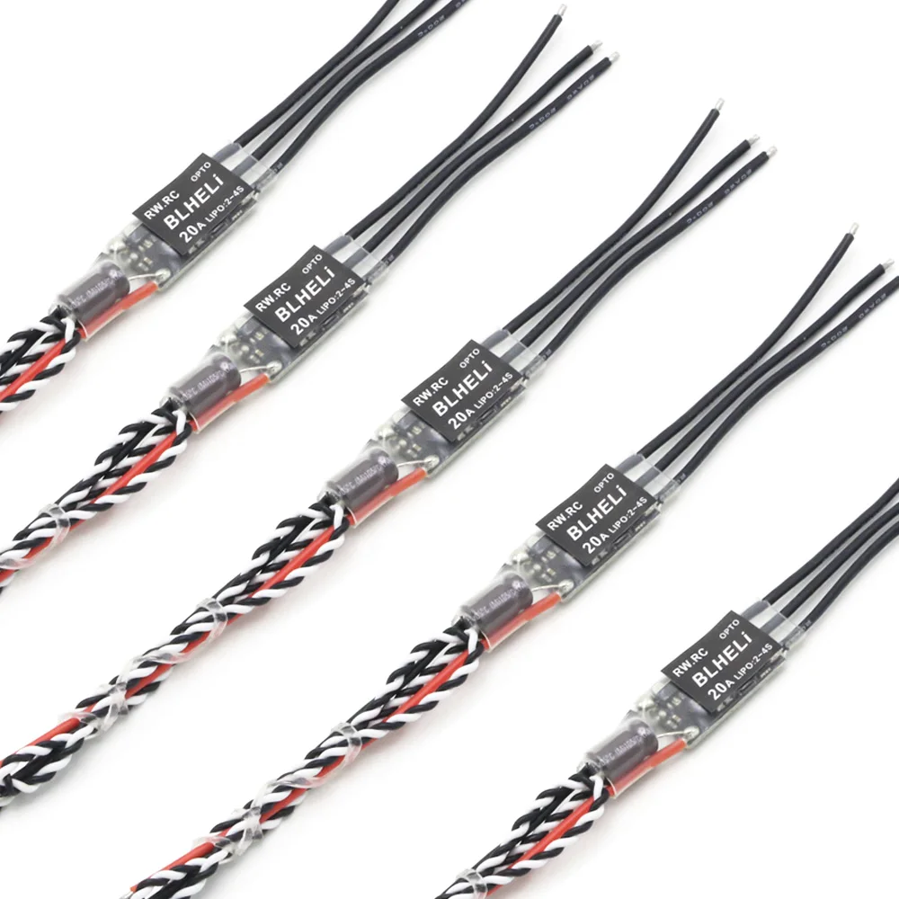 4 шт./лот Mr.Rc 16A / 20A 30A Mini SimonK BLHeli ESC OPTO 20 490 Гц 18 кГц PWM 2 4S для квадрокоптера QAV250 RC