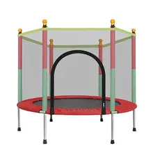 Large 140cm Indoor Trampoline with Protection Net Adult Children Jumping Bed Outdoor